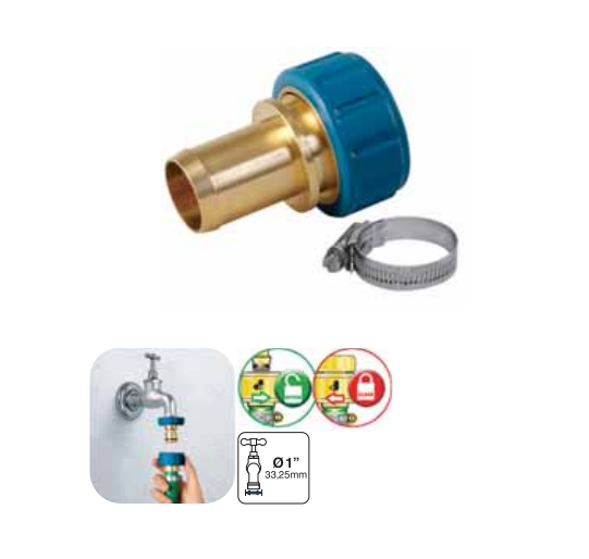 UNIFLEX 811462 - RACCORDO PORTAGOMMA STANDARD PROFESSIONAL DA 1''-25 MM