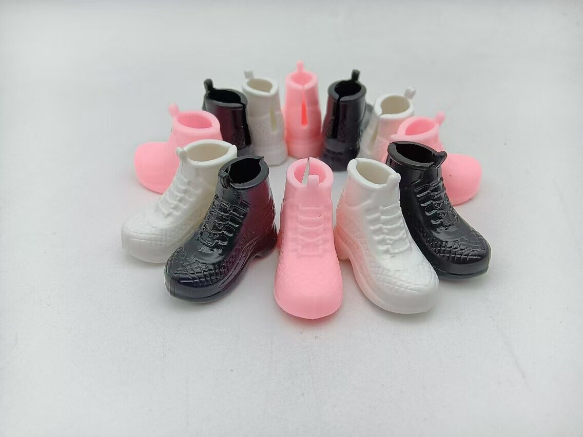 LOTTO 6 paia lotti scarpe sportive casual rosa bianco nero 11 5" 1 6 stivali tacco alto bambola