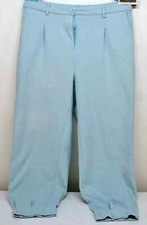 Women's Dressy Casual Ankle Length w/ Pockets Trouser Slacks Pants L