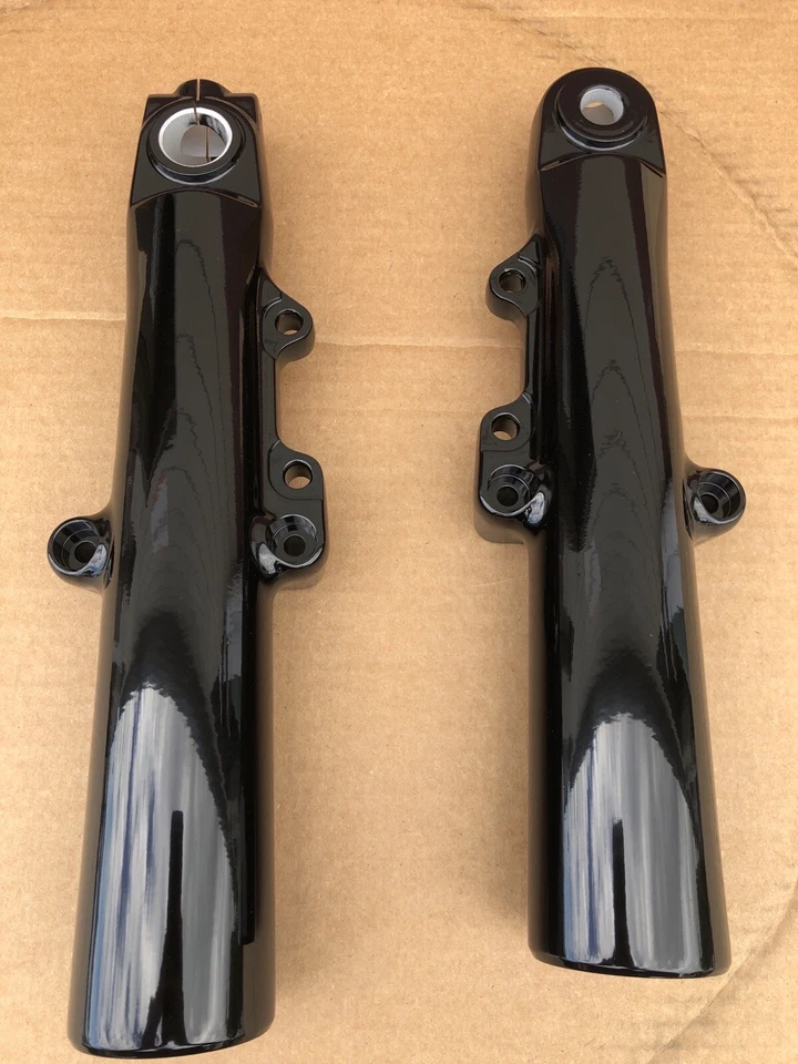 Harley TRIKE touring GLOSS BLACK 49mm pernas de garfo inferiores FREEWHEELER TRI GLIDE - Imagem 2 de 4