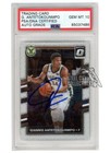 Giannis Antetokounmpo 2017-18 Panini Donruss Optic Autograph Card #81 PSA/DNA 10