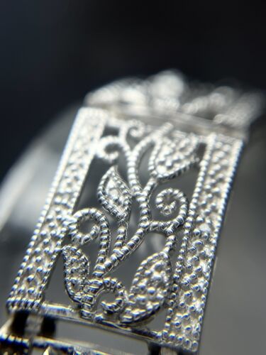 Vintage Echt Diamant Tennis Armband 7" Sterling Silber 925 - Bild 7 von 16
