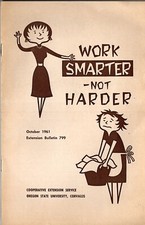1961 Work Smarter Not Harder Housewives Cleaning Tips OSU Corvallis