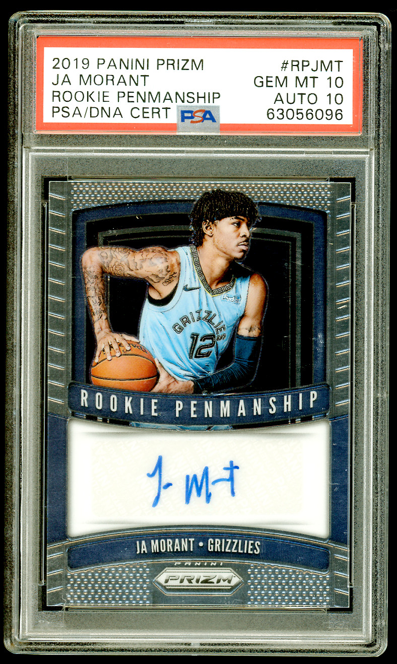 Ja Morant 2019 Prizm #RP-JMT Rookie Penmanship Price Guide