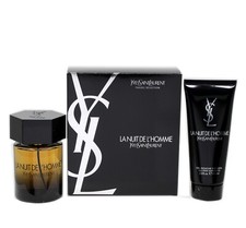 YVES SAINT LAURENT LA NUIT DE L'HOMME 2 PIECE SET EAU DE TOILETTE SPRAY 100ML