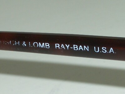 VINTAGE B&L RAY-BAN W1264 G15 UV MULTICOLOR SLEEK OVAL CLUBMASTER