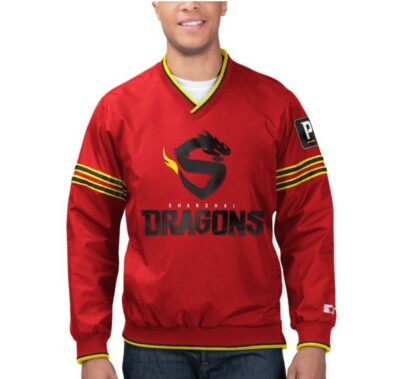 Shanghai Dragons Starter Overwatch League Game Day Trainer Pullover Jacket Large