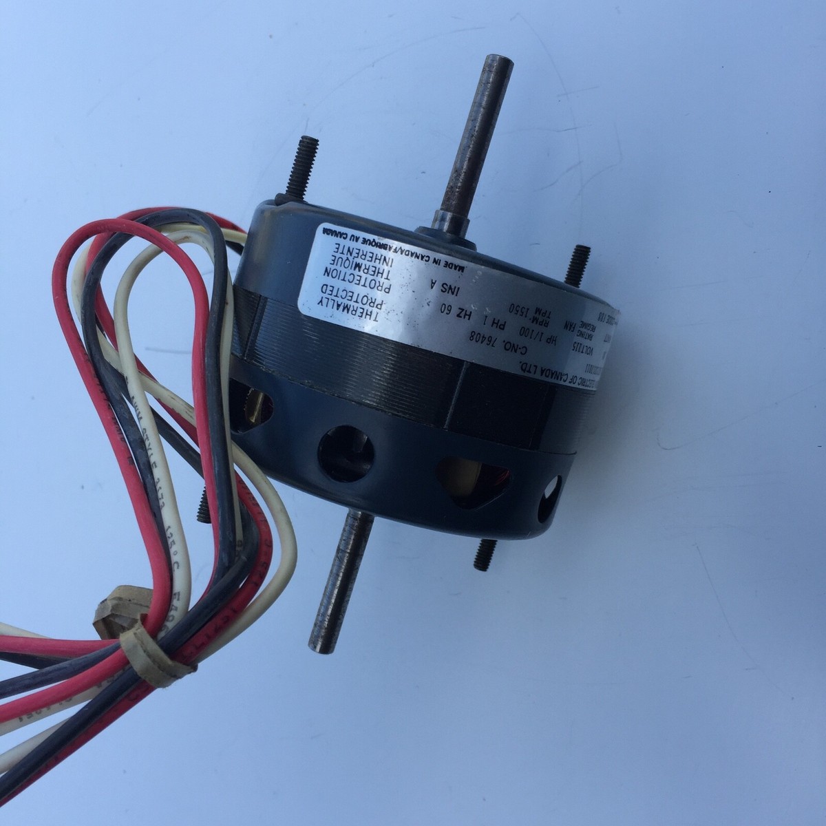 Franklin 76408 Fan Motor 1/100 HP 115 Volt .8 Amp 8223217011 1550  