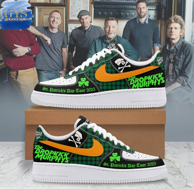 Dropkick Murphys St. Patrick S Day Tour 2025 Fan Made Air Force 1
