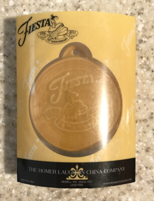 NEW Retired Fiesta Marigold #761 75th Anniversary Christmas Ornament USA