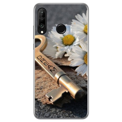Cover Collana per Cellulare Compatibile con Huawei P30 Lite / Nova 4e Custodia Trasparente Silicone con Cordino Necklace Case Antiurto Protettivo Cover Custodia da Collo Custodia con Cordino,Unicorno
