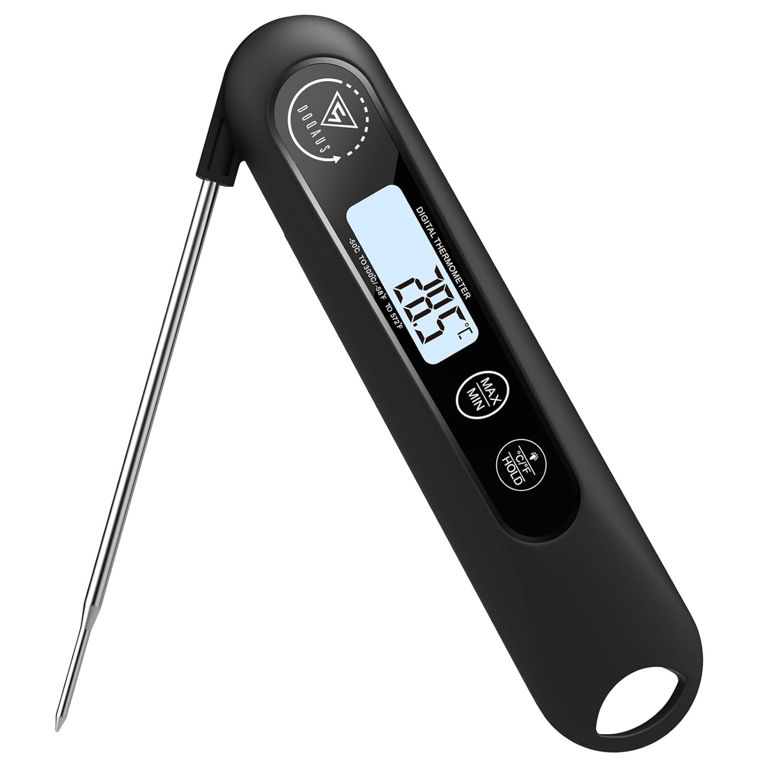 DOQAUS Meat Thermometers, 3S Instant Read Food Thermometer, Accurate Meat Probe
