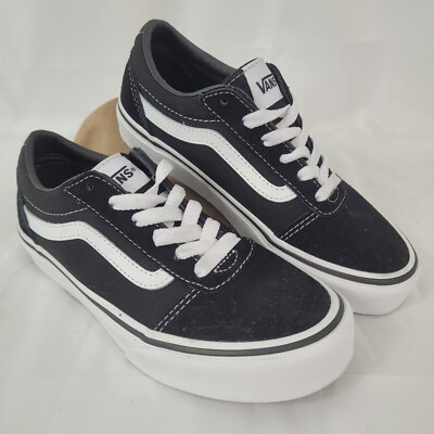 Vans Youth Ward Suede Canvas Sneaker VN0A38J9IJU Black