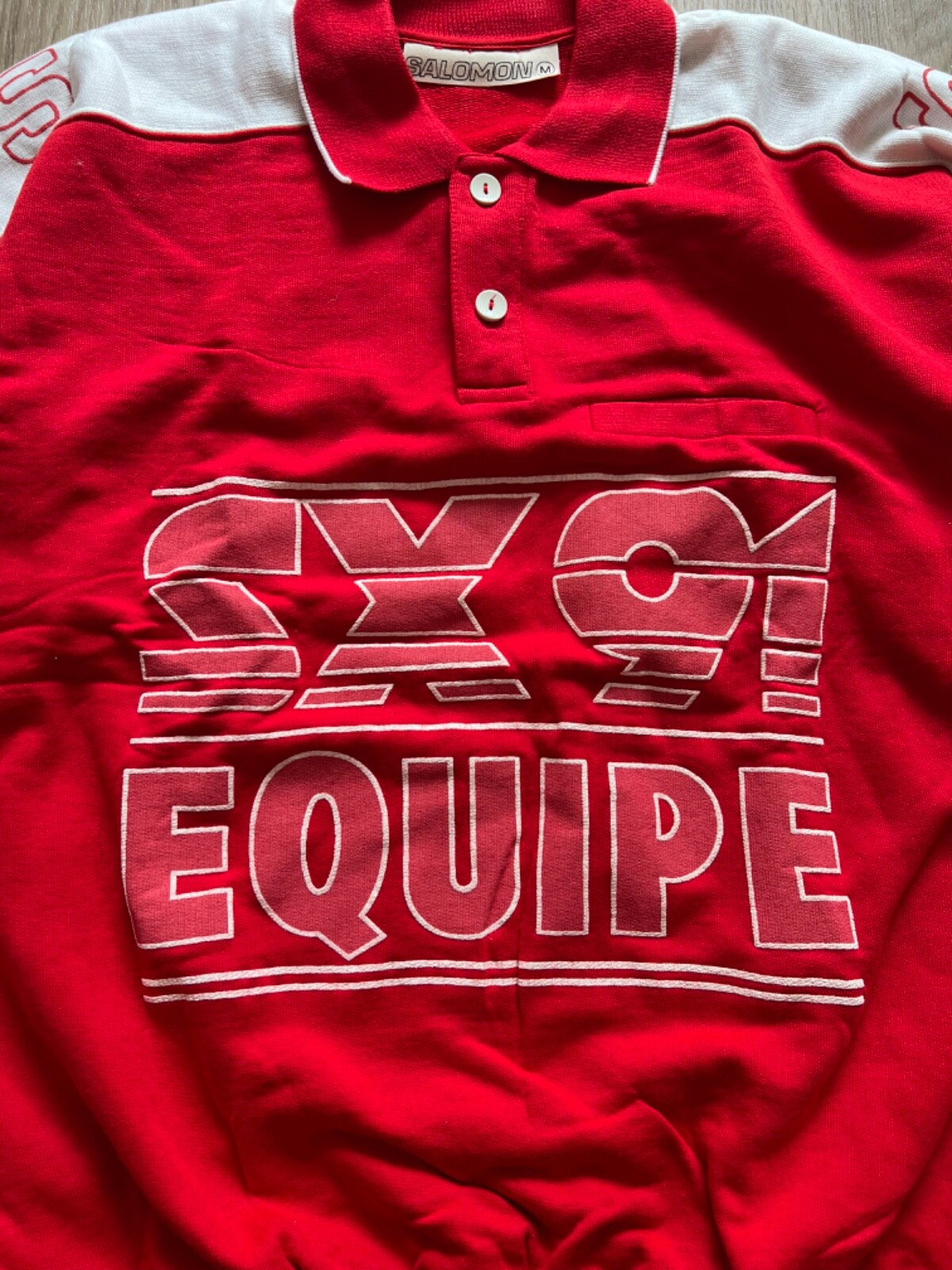 Felpa Vintage Salomon SX 91 Equipe Made in Italy