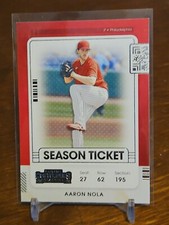 2021 Contenders Base Season Ticket #93 Aaron Nola - Philadelphia Phillies
