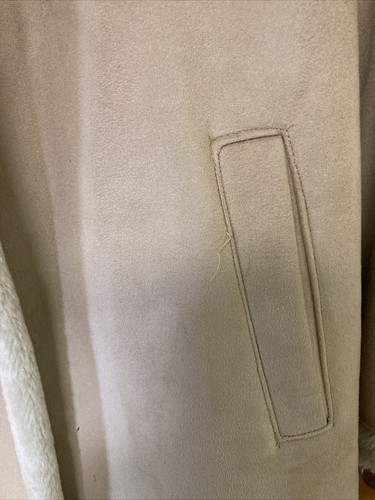 Larry Levine Beige/Tan Faux Suede Fully Lined Coat Size S PRICE REDUCED - Picture 5 of 5