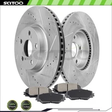 Front Brake Rotors And Ceramic Pads For Toyota for Corolla S LE 2008-2019