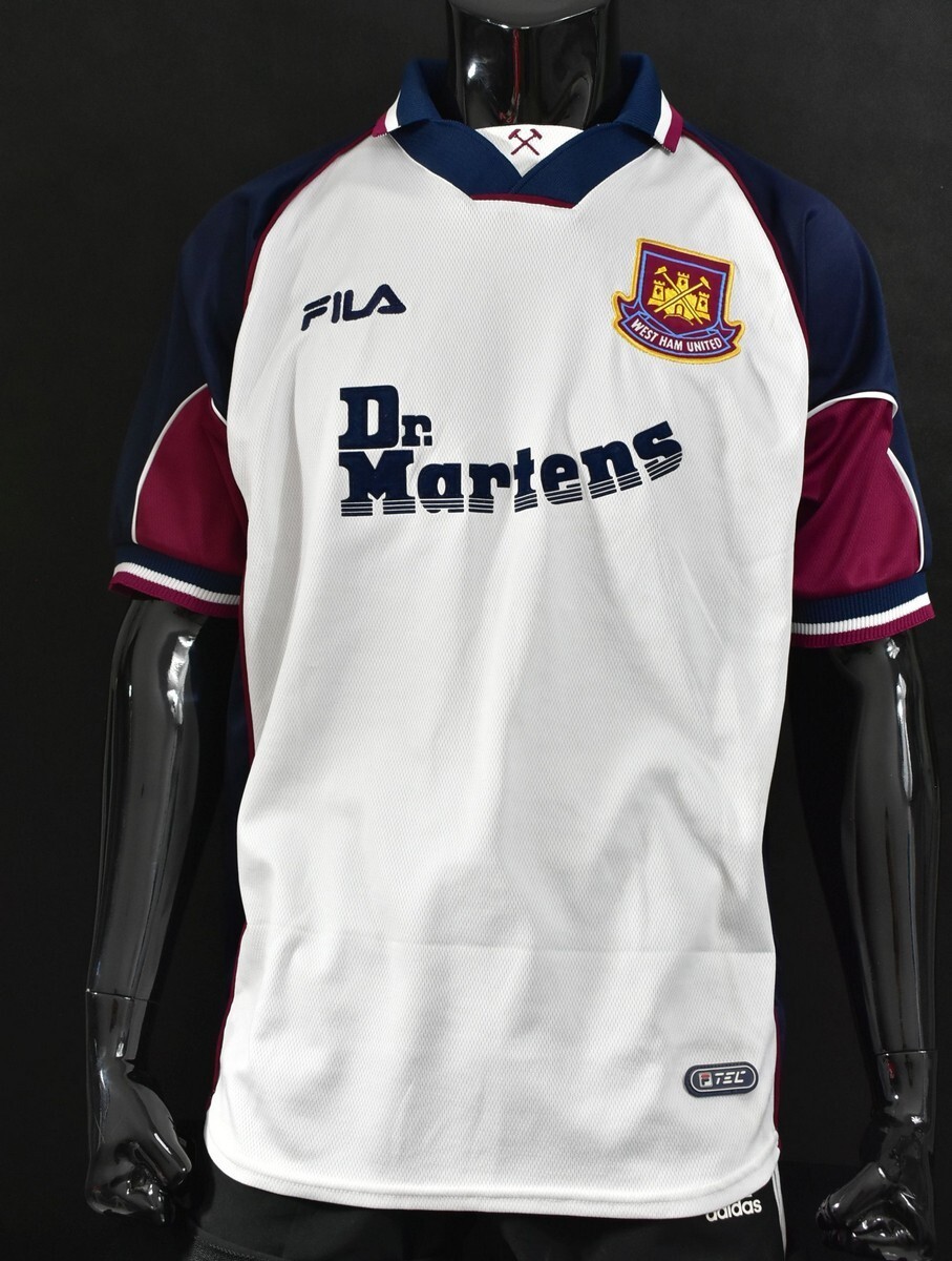1999-2001 FILA West Ham United WHU HAMMERS Away Shirt SIZE L