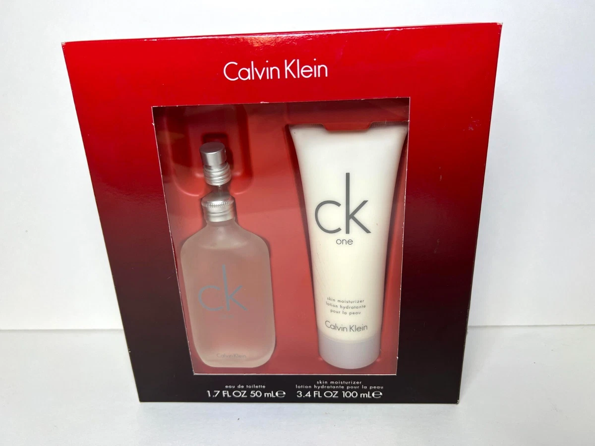 CK ONE Calvin Klein Gift Set Eau de toilette 1.7 Oz and Body Lotion 3.4Oz  Unisex | eBay