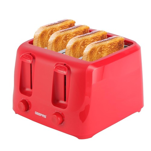 Geepas 4 Slice Bread Toaster with 6 Level Browning Control Removable Crumb Tray - Picture 11 of 30
