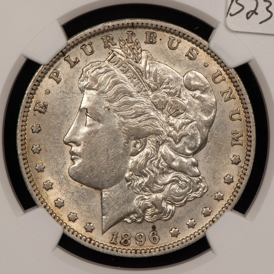 1896-O $1 Morgan Silver Dollar - Luster - NGC AU 50 - SKU-B2363 - Image 4 of 4