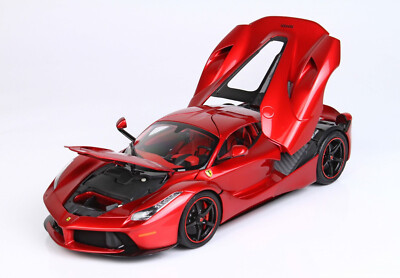 New BBR FERRARI LAFERRARI 2013 LEWIS HAMILTON 1:18 Model Car Red BBR1822H8 KidBX