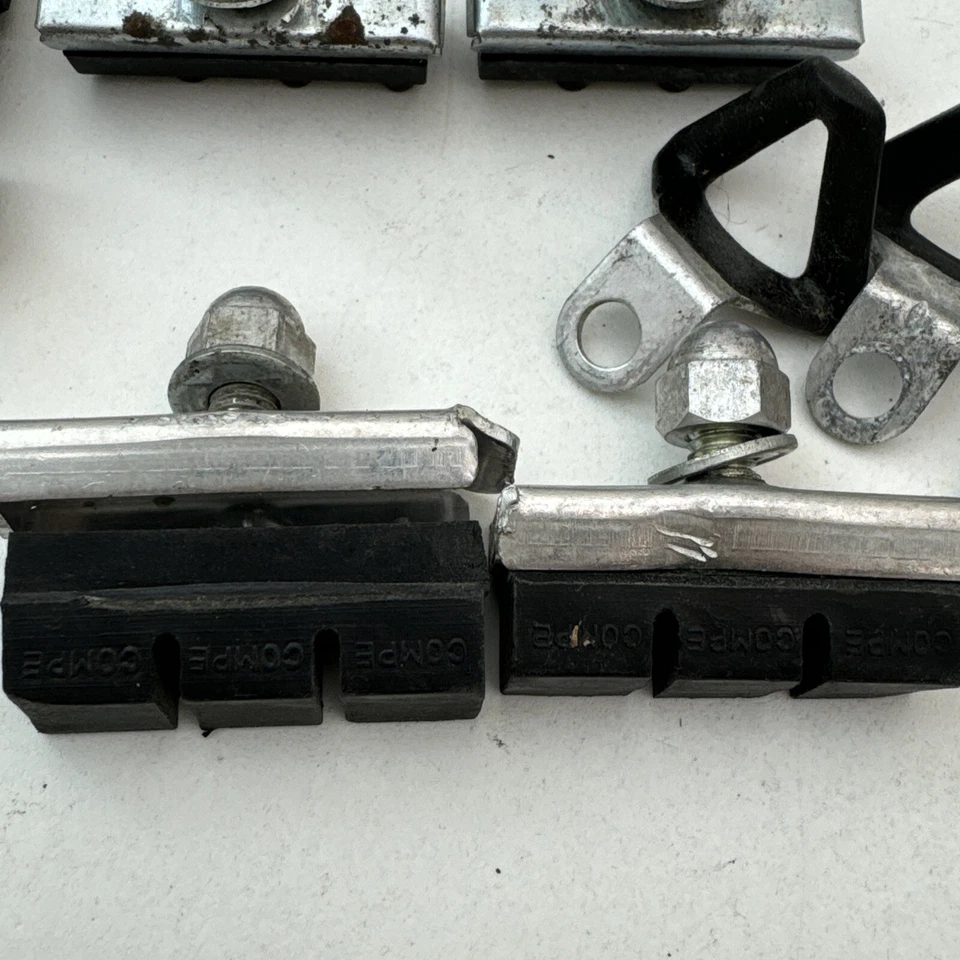 Lote de zapatas de freno vintage OG 80s Old School BMX guías negras A55 Foto 4 de 4
