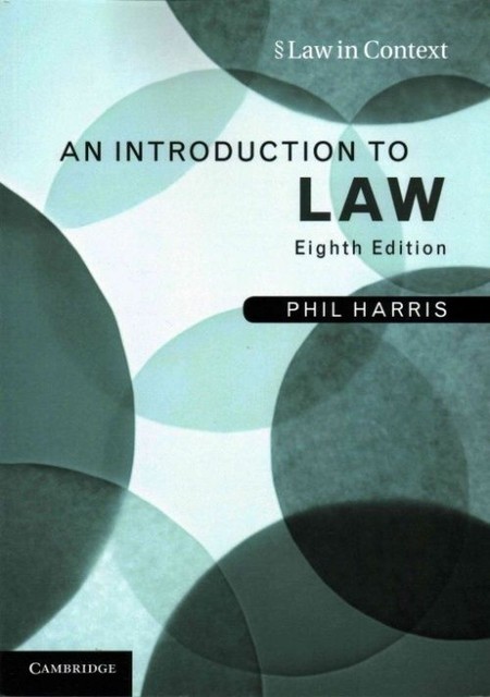 An Introduction to Law Harris Paperback Cambridge University Press 8e