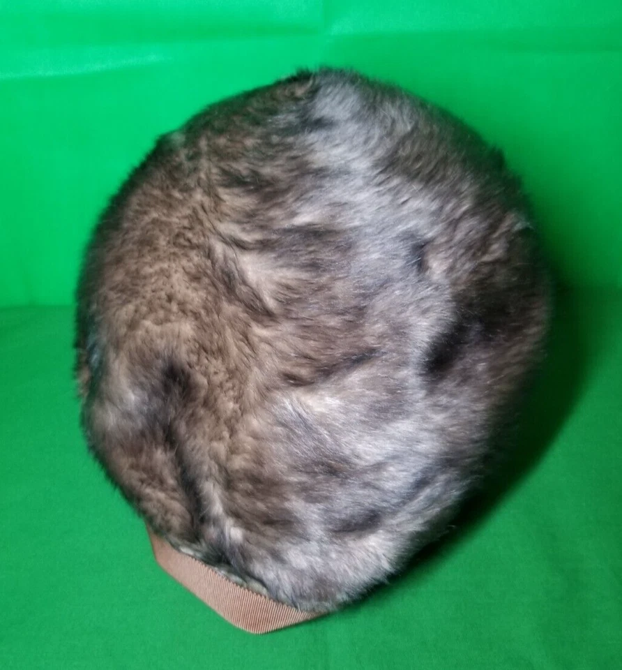  Sombrero de piel Montezuma Salley Victor hecho en Austria, pastillero/callot vintage años 50/60 Foto 3 de 4