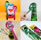 Terra Beer Spooner Limited Edition Korean Spoon Shape Bottle Opener /Green/Pink