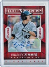 2014 Elite Extra Edition Prospects Signatures #21 Bradley Zimmer Indians 61/399