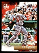 2019 Panini Diamond Kings  J.D. Martinez #39 Boston Red Sox Baseball Card