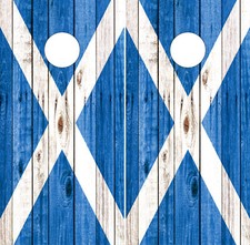 Scotish Flag Cornhole Wraps Scotland Board Decals Bag Toss Game Stickers