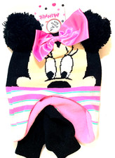 Disney Junior Minnie Mouse Girls 2 Piece Hat and Glove Set