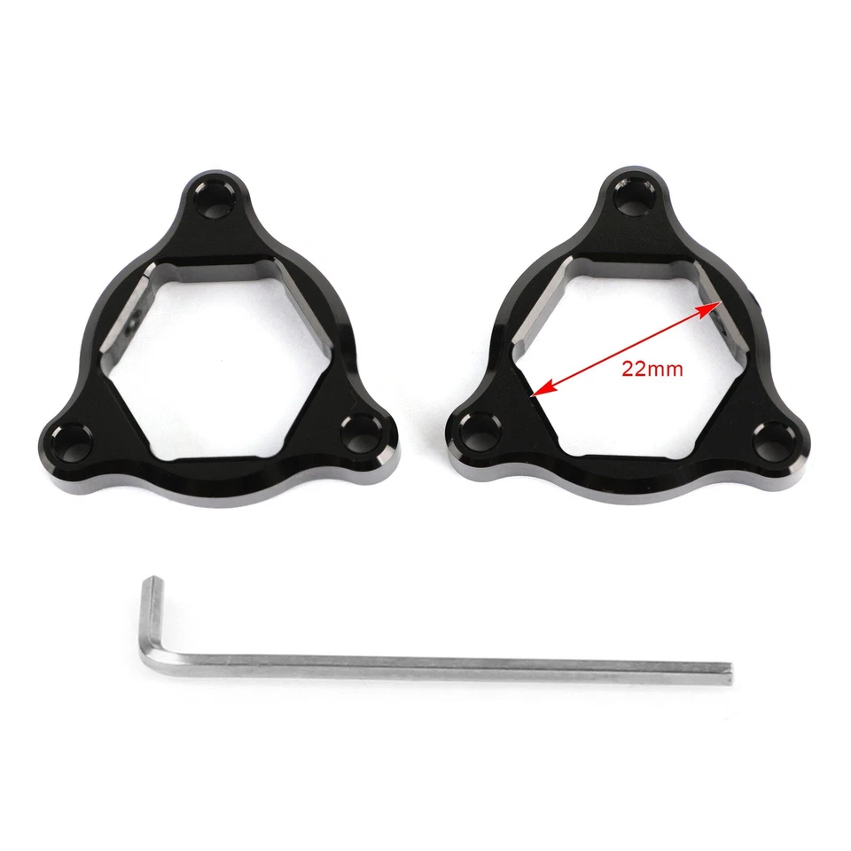 Fork Pre Adjusters Black 22MM Fit for Honda CBR600RR CBR1000RR CBR 929 954 00-07 Foto 3 de 4