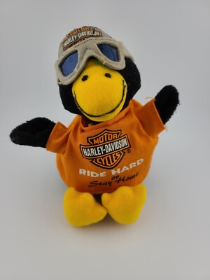 Harley Davidson 6'' Duck Bird Beanbag Beanie Plush 1999 HD Biker Stuffie