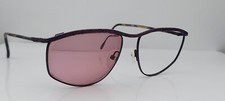 Vintage Logo Paris 344 34 301 Purple Oval Sunglasses France FRAMES ONLY