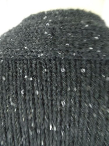 Maglione J JILL M Petite nero lana poli acrilico mohair misto nylon paillettes CHIC! - Foto 11 di 12