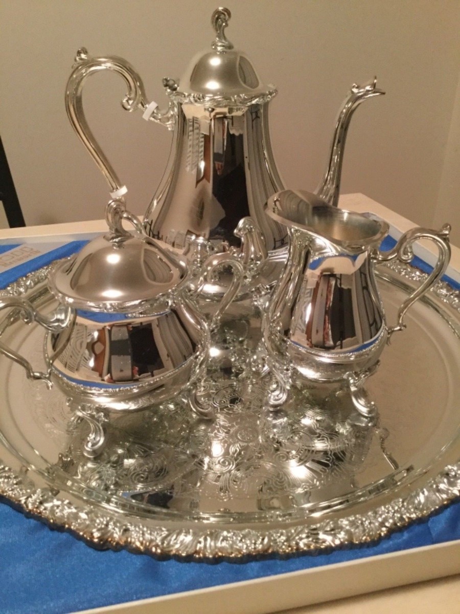 RODD　シルバープレート　オーストラリア Vintage RODD Silverplate Set - Tray, Tea/Coffeepot, Creamer and