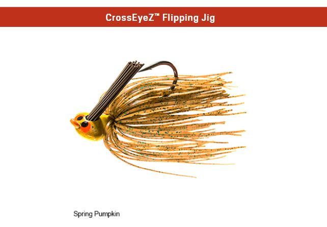 Z-Man CrossEyeZ Flipping Jig 3/8 oz Spring Pumpkin CEFL38-07