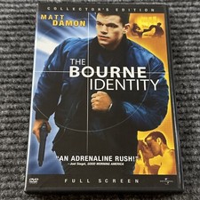 The Bourne Identity DVD, 2003, Full Screen, Collector's Edition Matt Damon