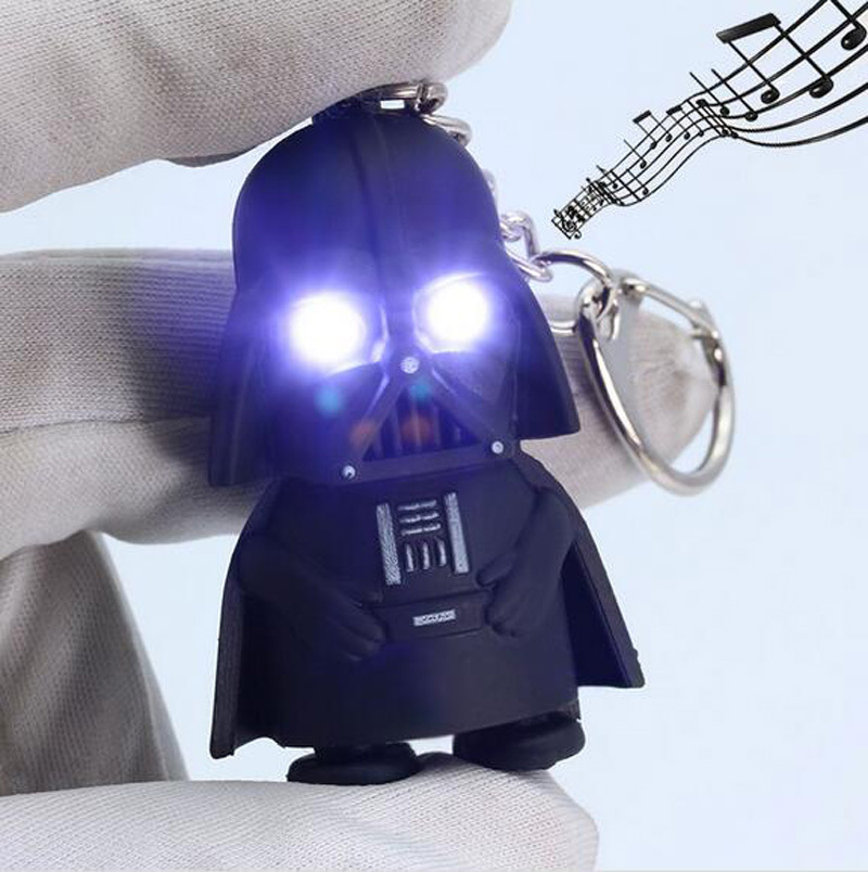 Star Wars Darth Vader Llavero Llavero LED Luces Sonido Llavero