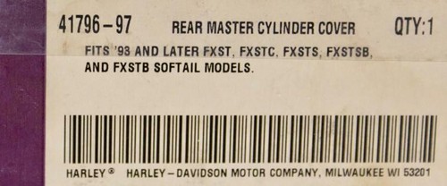 Harley Original Cover for Rear Brake Master Cylinder FX - Picture 4 of 4