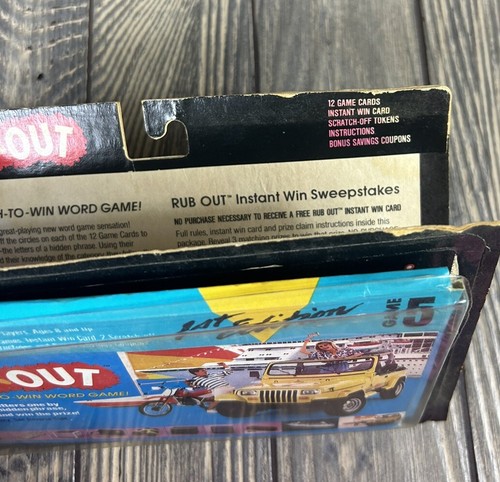 Vintage Rub Out The Scratch To Win Game Galoob Open Box - Picture 3 of 5