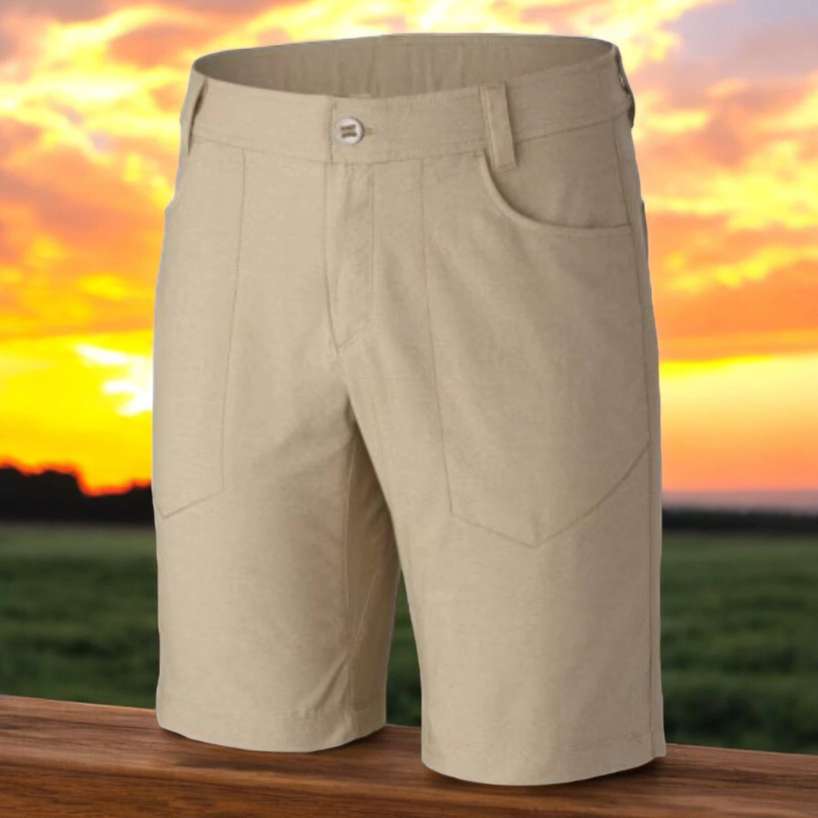 Columbia Khaki Pilsner Peak Outdoor Hike Fish Shorts Mens 40 NEW TAGS Fast Ship
