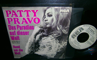 1969 Chanson-Schlager PROMO 7''45 ''Das Paradies ..'' PATTY PRAVO - Sexy / Italy