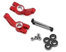 ST Racing 9150R Aluminum Rear Hub Carriers for Traxxas Slash Modified (0°) (Red)
