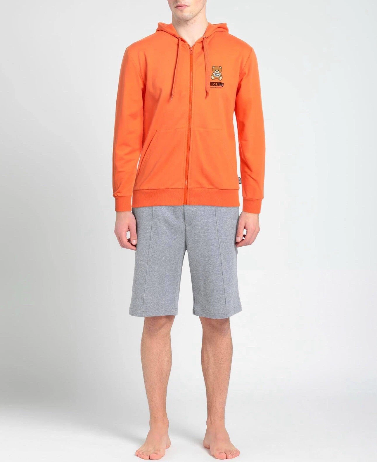 Moschino Felpa con cappuccio e zip intera per uomo taglia XS