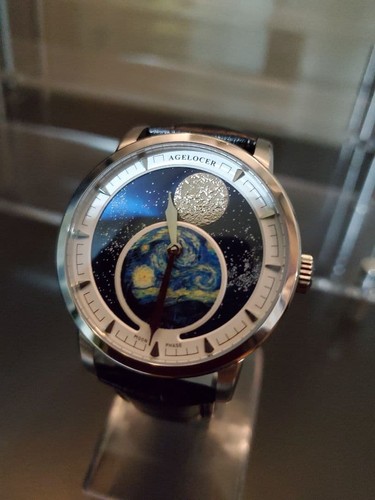 Agelocer Automatic Moon & Earth Dial Watch with Starry Sky From Japan