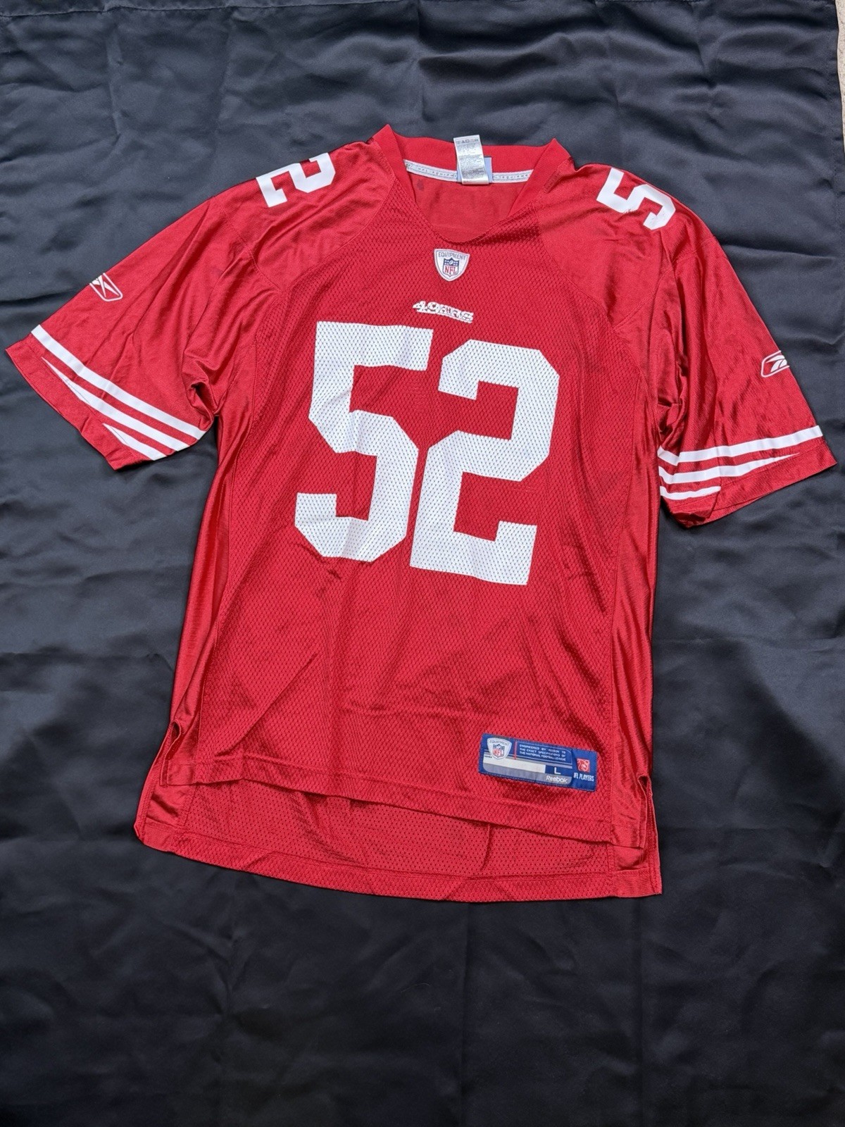 Reebok On Field Men's Size L Red NFL SF 49ers #52 Patrick Willis Football Jersey